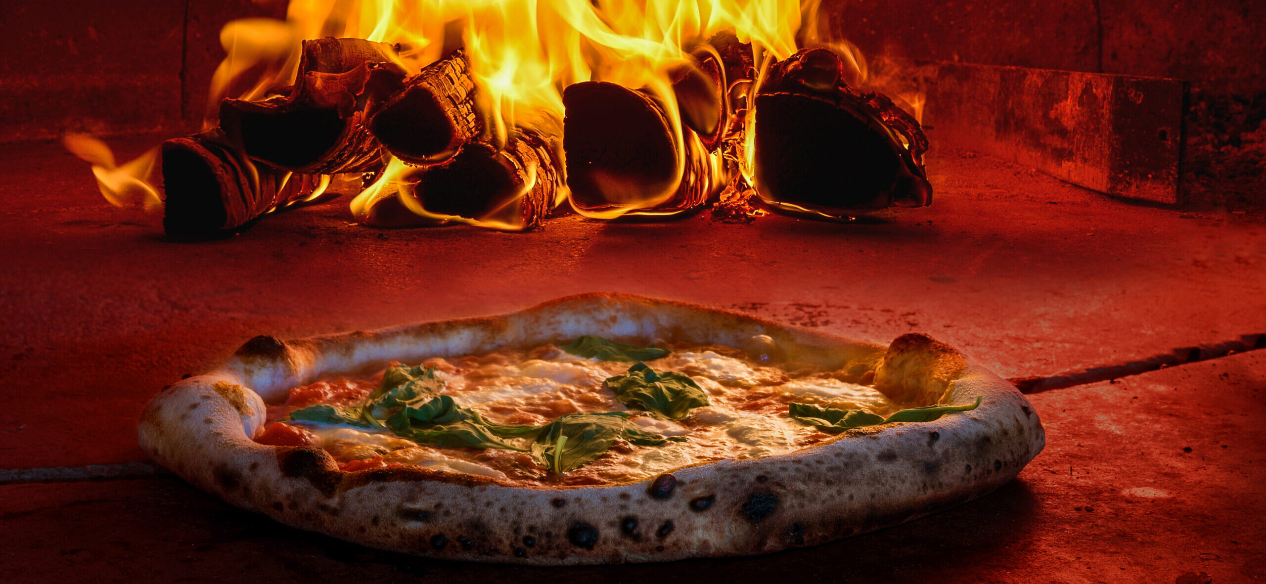 Traditional,Way,Baked,Wood,Fired,Oven,Italian,Pizza,Bakery,Pizzeria